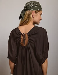 AE77 Open-Back Kaftan Midi Dress