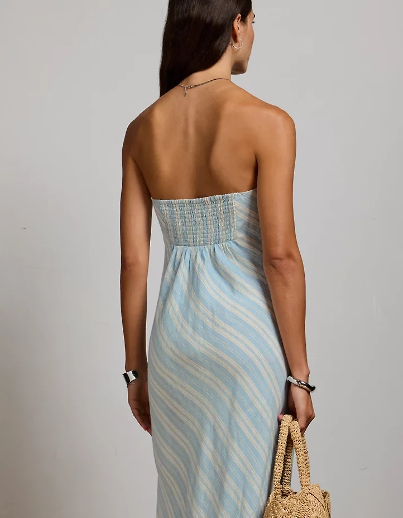 AE77 Linen Tube Dress
