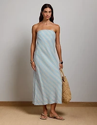 AE77 Linen Tube Dress
