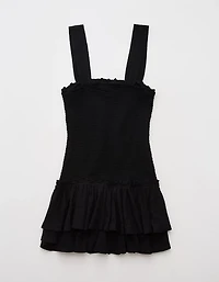 AE Sunchaser Knit Smocked Drop Waist Mini Dress