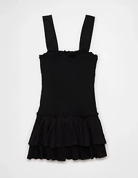 AE Sunchaser Knit Smocked Drop Waist Mini Dress