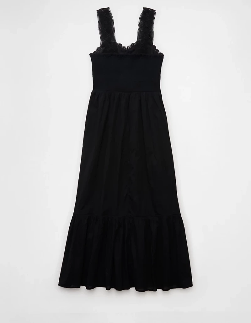 AE Catie Corset Crochet Midi Dress
