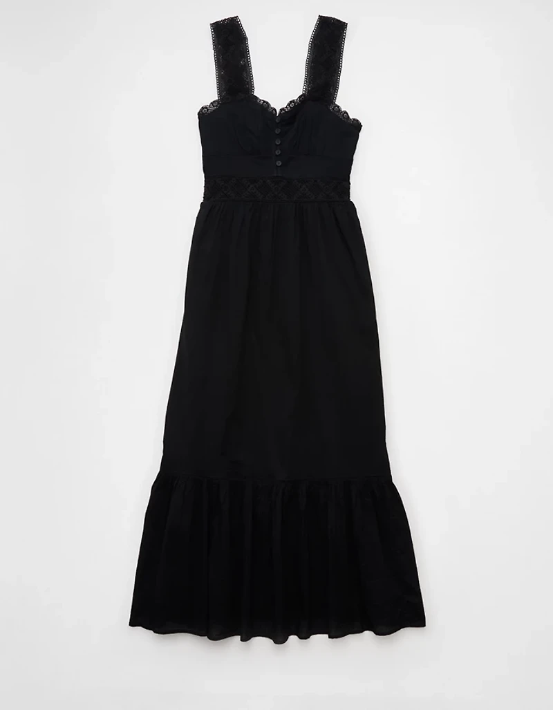 AE Catie Corset Crochet Midi Dress
