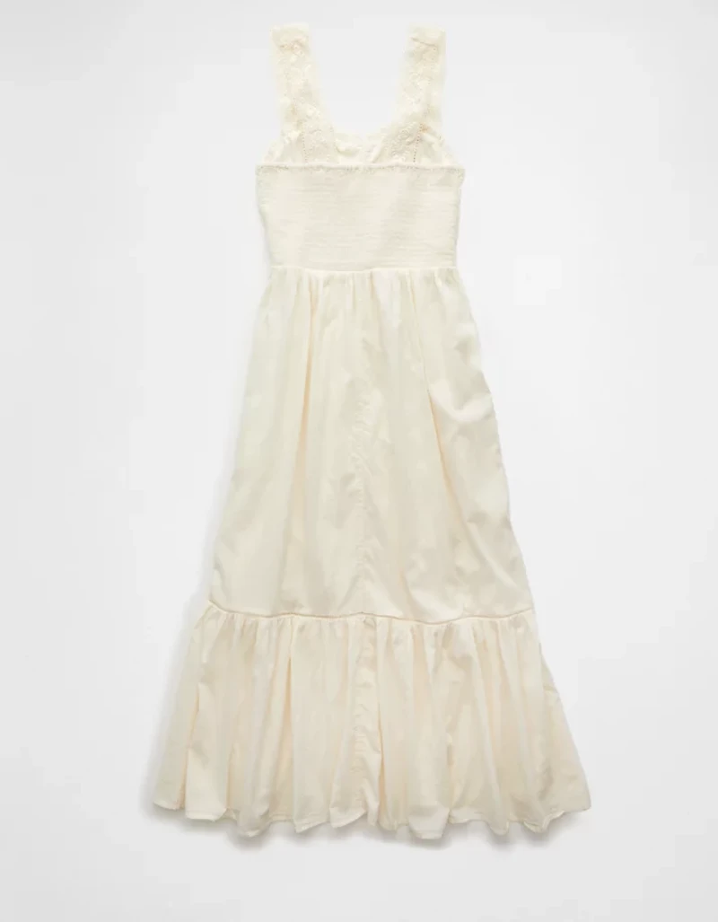 AE Catie Corset Crochet Midi Dress