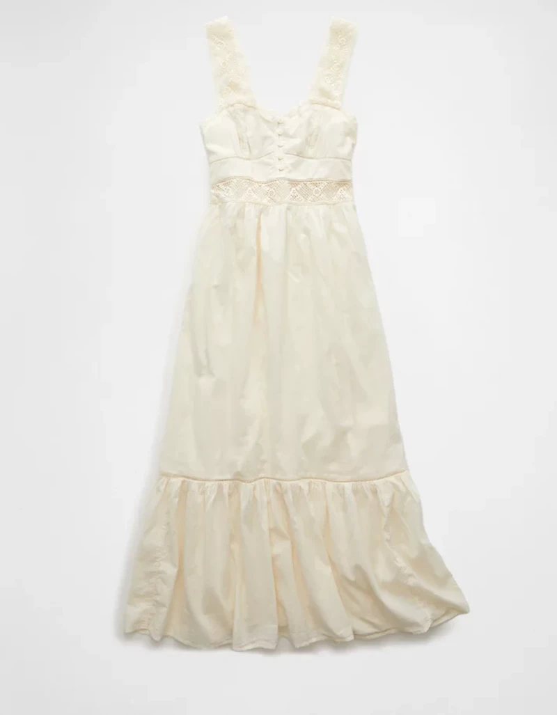 AE Catie Corset Crochet Midi Dress
