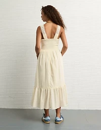 AE Catie Corset Crochet Midi Dress