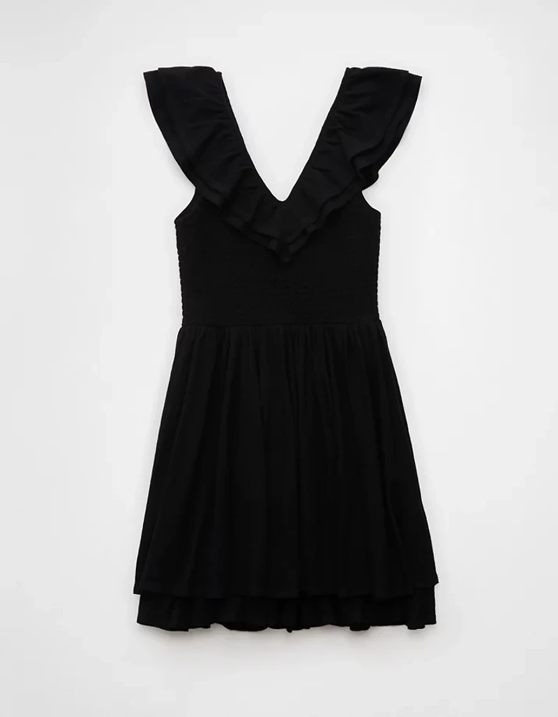 AE Sunchaser Knit Ruffle Mini Dress