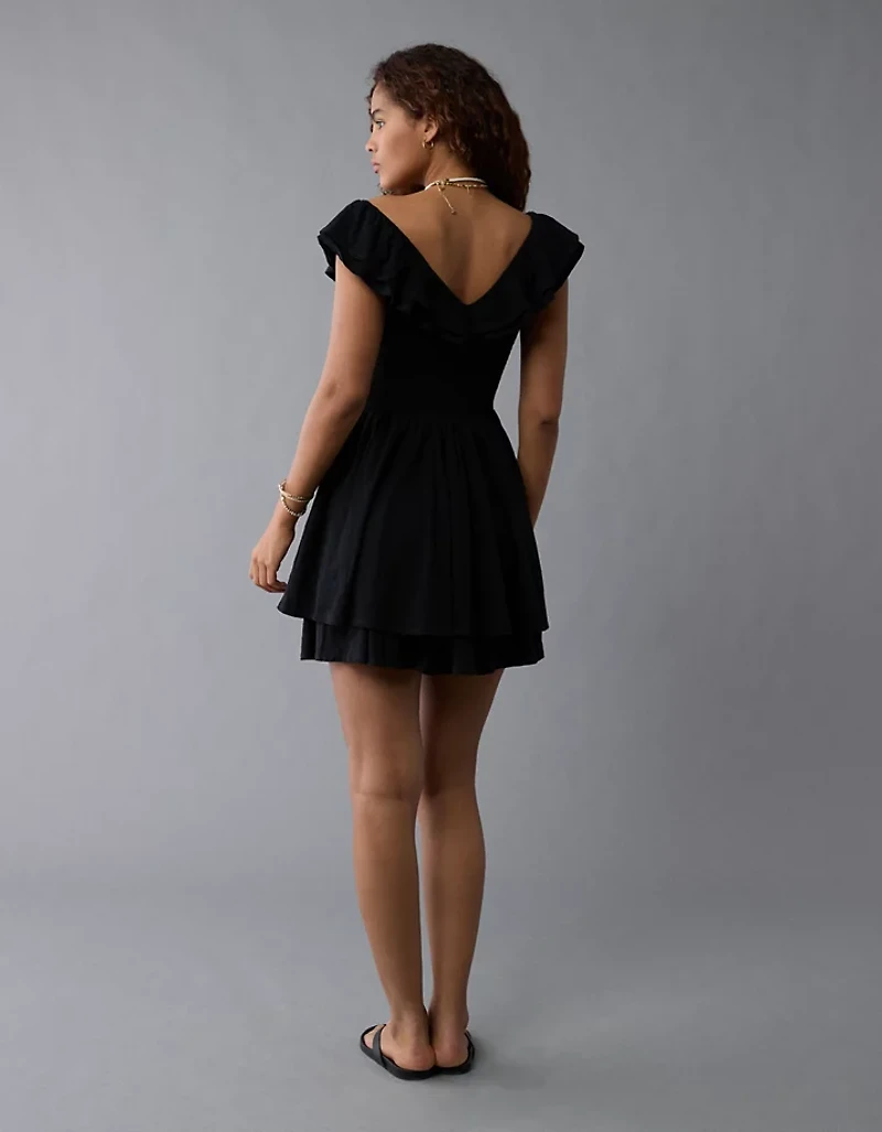 AE Sunchaser Knit Ruffle Mini Dress