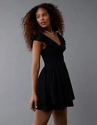 AE Sunchaser Knit Ruffle Mini Dress