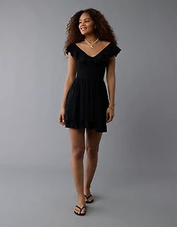 AE Sunchaser Knit Ruffle Mini Dress