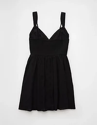 AE V-Neck Eyelet Mini Dress