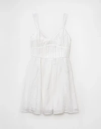 AE V-Neck Eyelet Mini Dress
