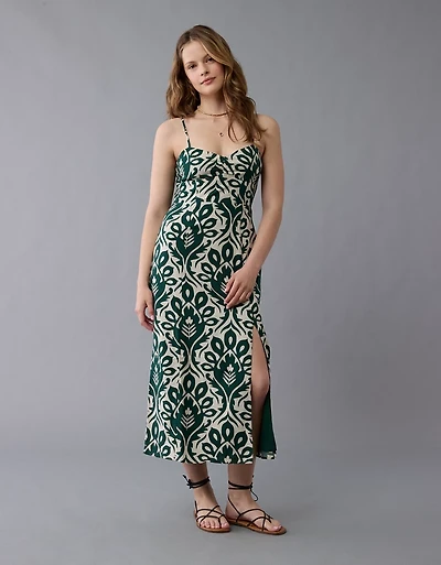 Robe mi-longue de style fourreau Catie à imprimé AE