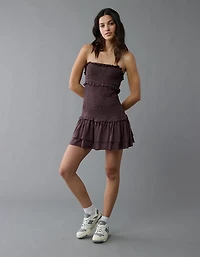 AE Smocked Ruffle Mini Dress