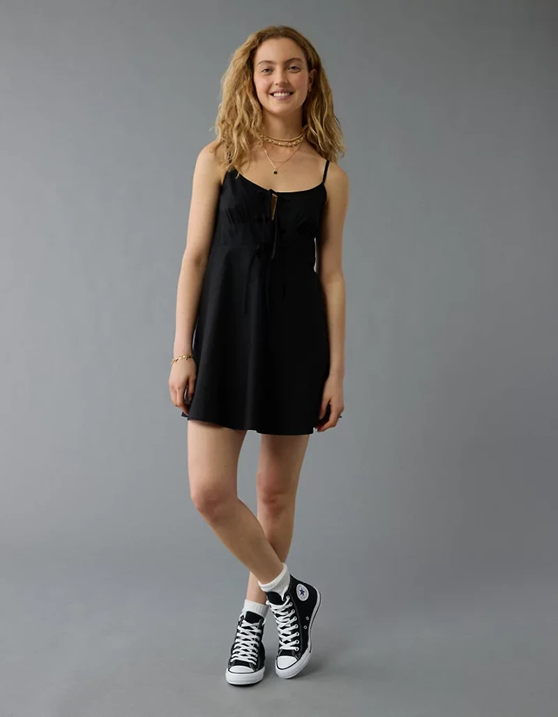 AE Tie Front Mini Dress