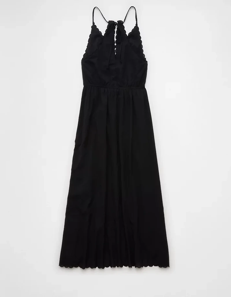 AE V-Neck Embroidered Midi Dress