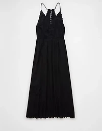 AE V-Neck Embroidered Midi Dress