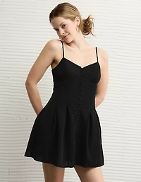 AE Sweetheart Button-Up Mini Dress