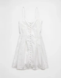 AE Sweetheart Button-Up Mini Dress