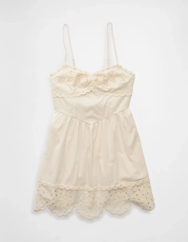 AE Catie Corset Eyelet Mini Dress
