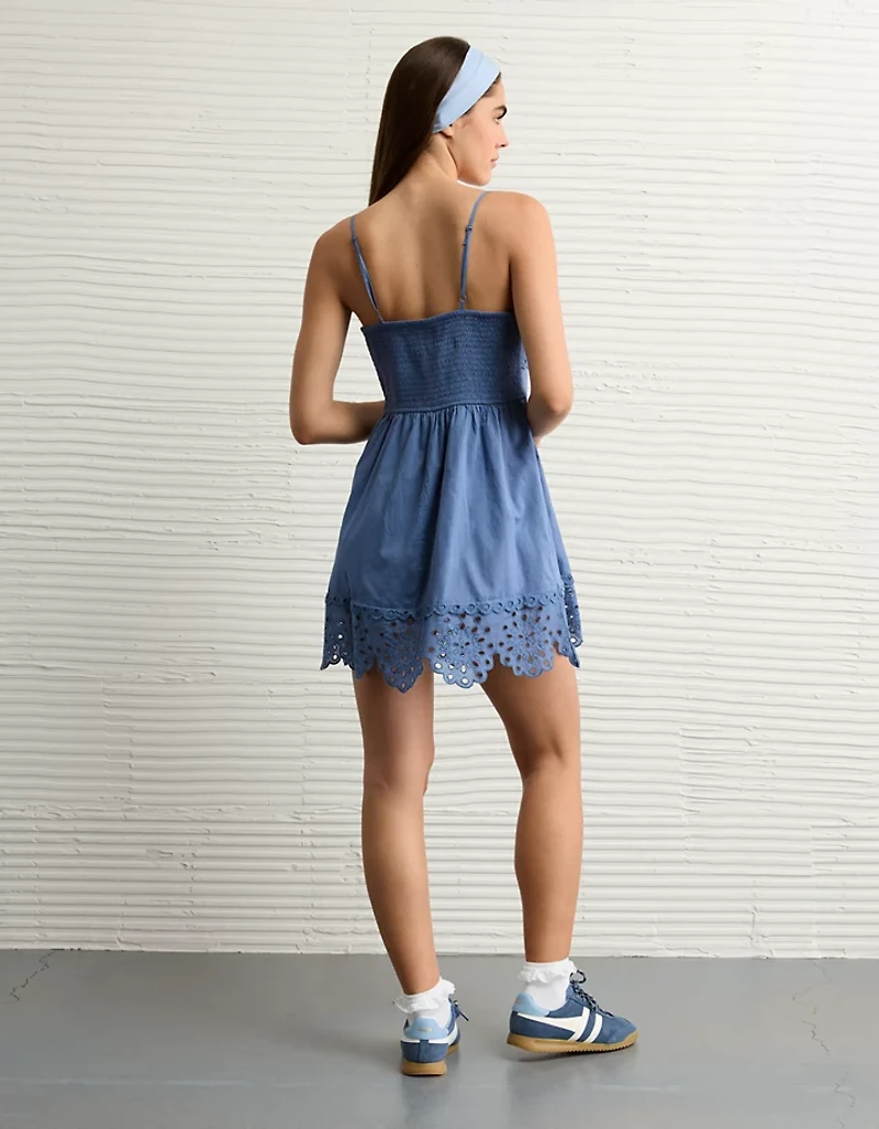 AE Catie Corset Eyelet Mini Dress
