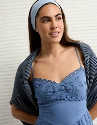 Minirobe à œillets style corset Catie AE