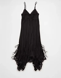 AE Handkerchief Hem Tie Side Midi Slip Dress