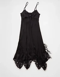 AE Handkerchief Hem Tie Side Midi Slip Dress