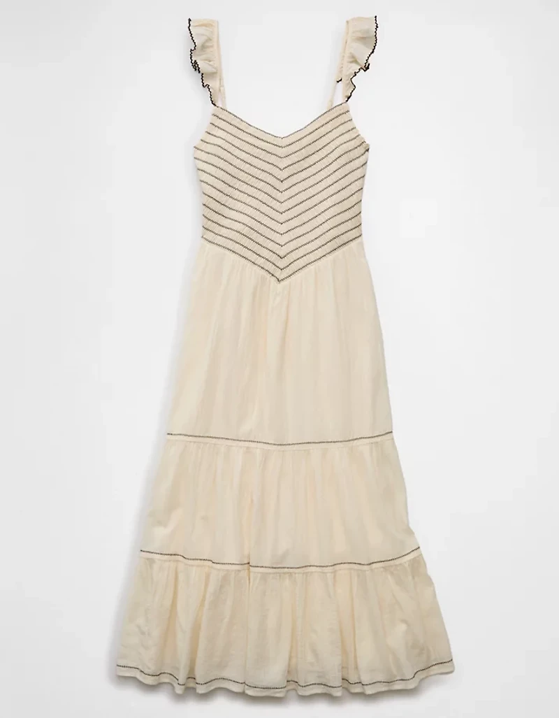 AE Bella Flutter Sleeve Midi Dress