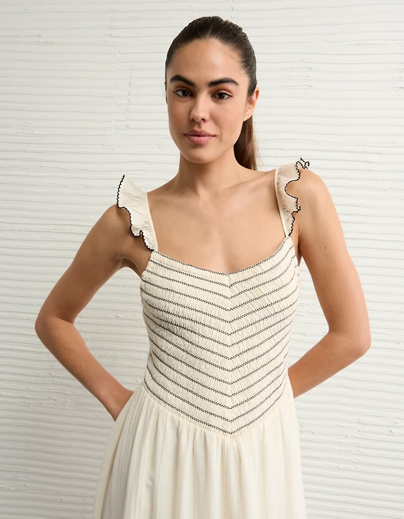 AE Bella Flutter Sleeve Midi Dress