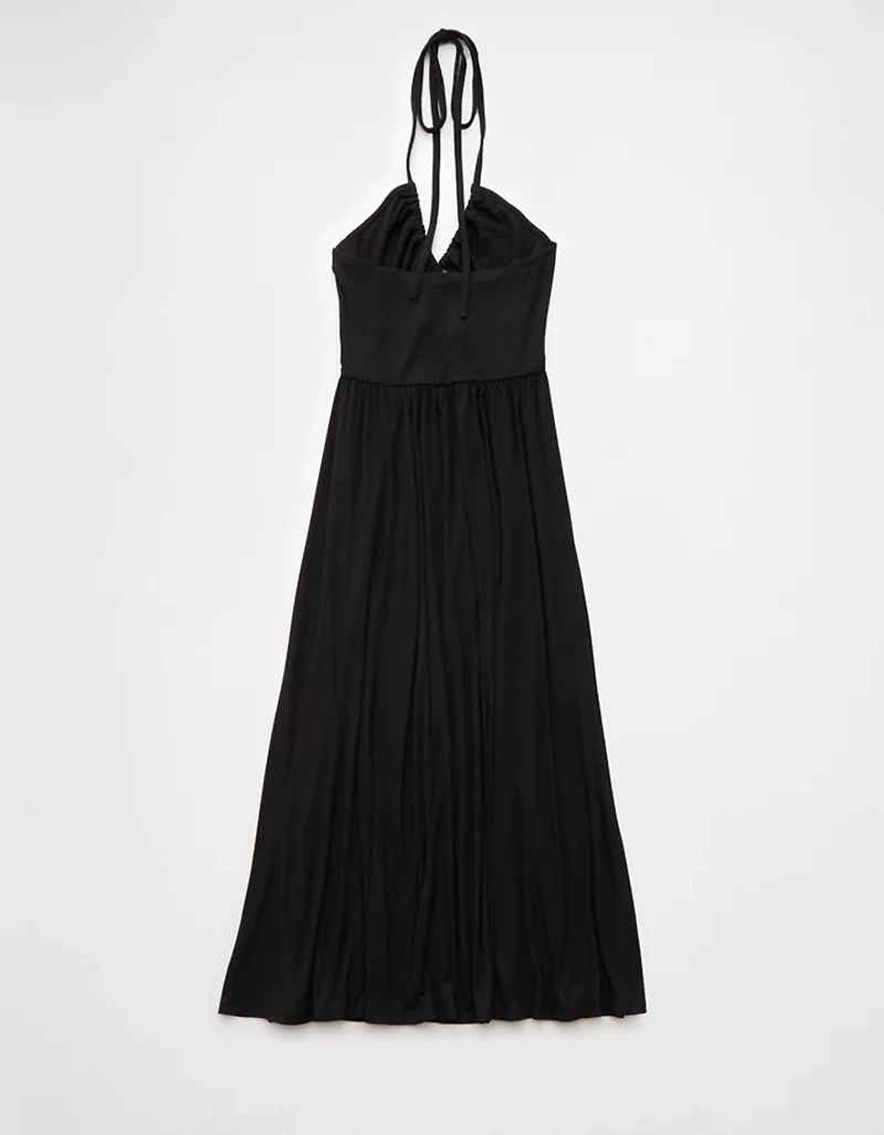 Robe mi-longue bain-de-soleil avec ouverture en trou de serrure Doux et sexy AE