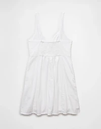 AE Linen-Blend Cut-Out Mini Dress