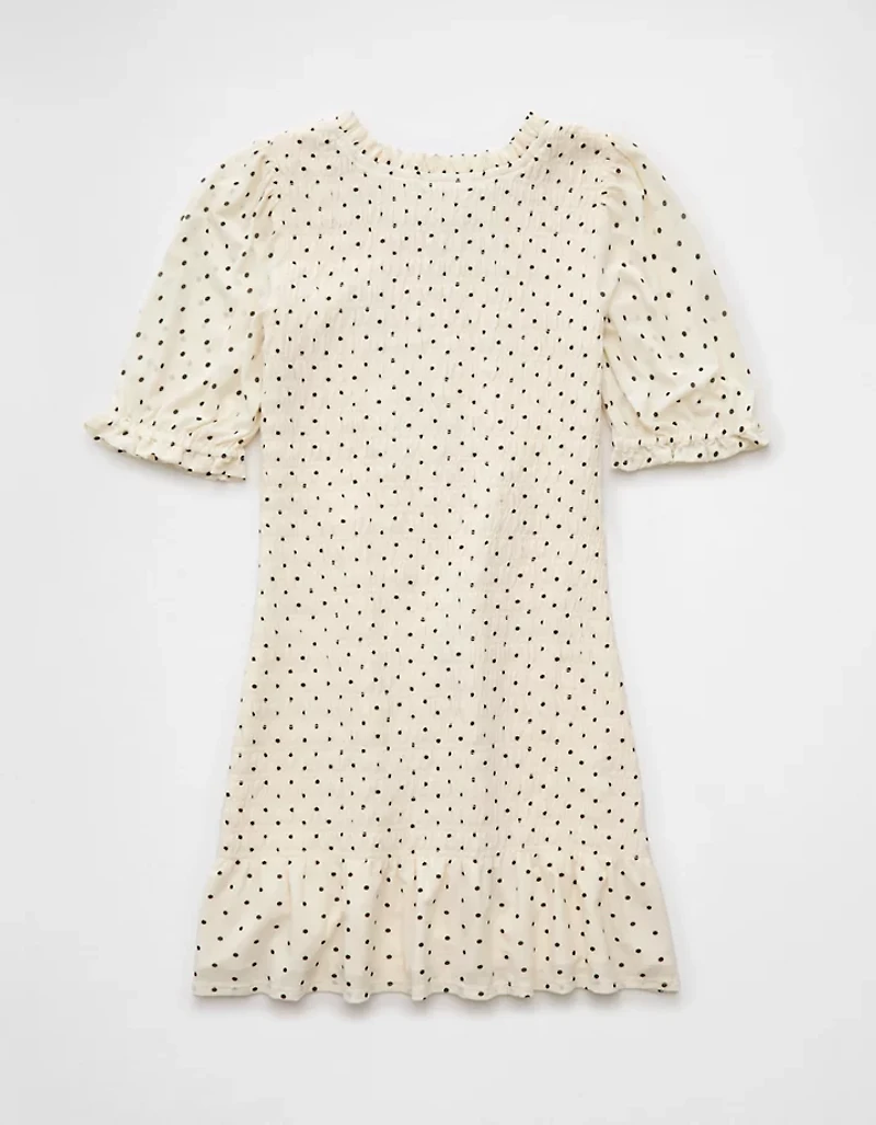 AE Puff Sleeve Smocked Mini Dress