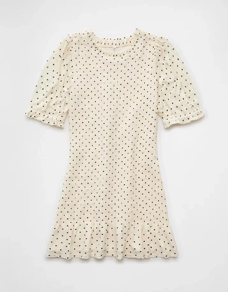 AE Puff Sleeve Smocked Mini Dress