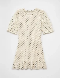 AE Puff Sleeve Smocked Mini Dress