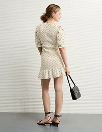 AE Puff Sleeve Smocked Mini Dress