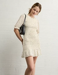 AE Puff Sleeve Smocked Mini Dress