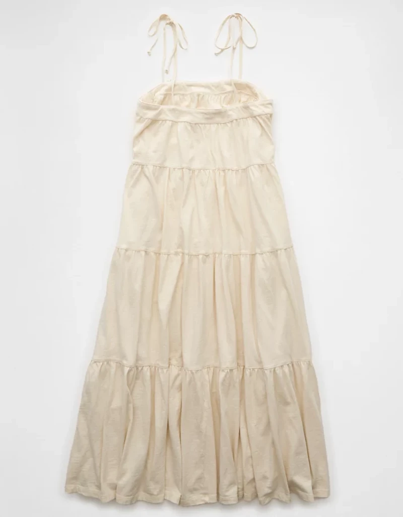 AE Sunchaser Knit Tie Shoulder Maxi Dress