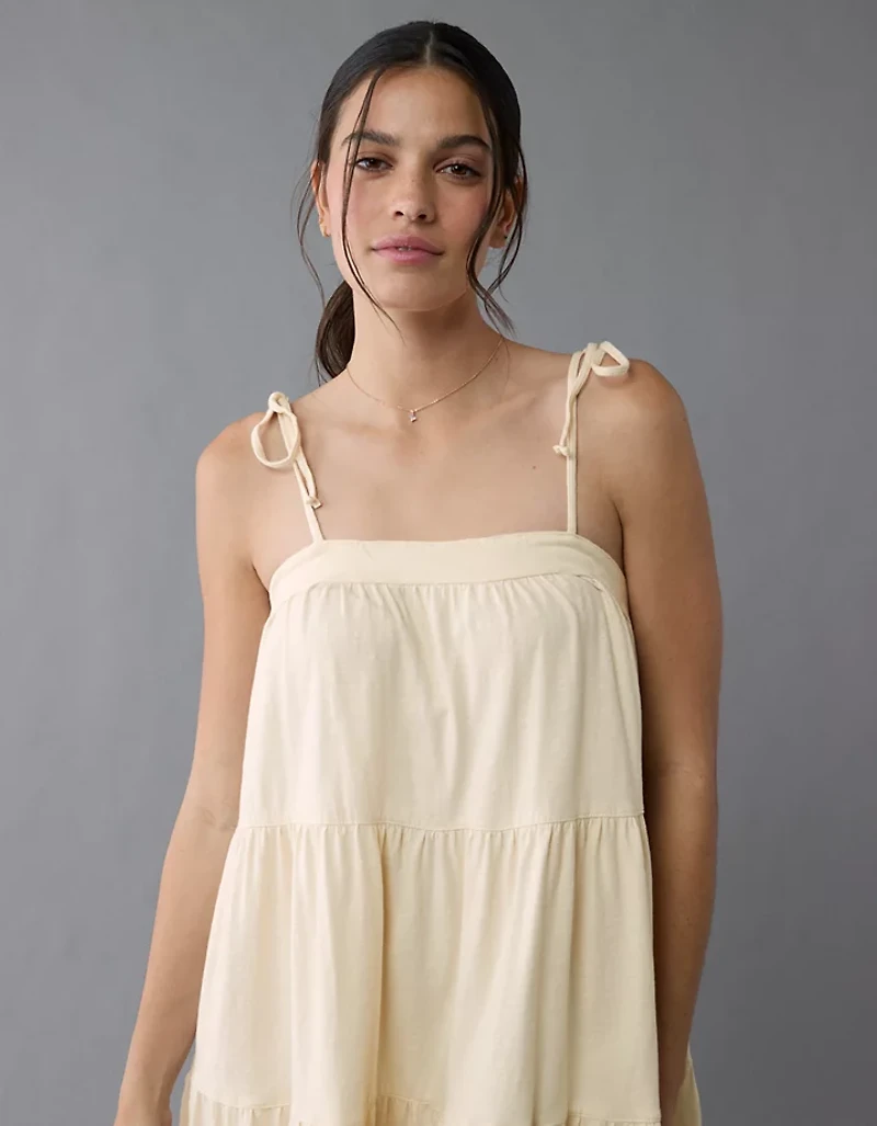 AE Sunchaser Knit Tie Shoulder Maxi Dress