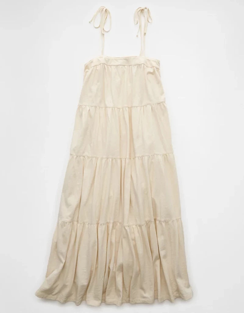 AE Sunchaser Knit Tie Shoulder Maxi Dress