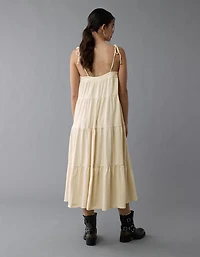 AE Sunchaser Knit Tie Shoulder Maxi Dress