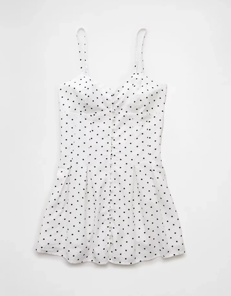 Minirobe boutonnée à encolure en cœur AE