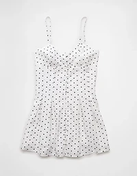 Minirobe boutonnée à encolure en cœur AE