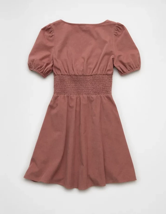 AE V-Neck Corduroy Mini Dress | Liberty Center