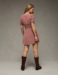 AE V-Neck Corduroy Mini Dress