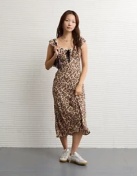 AE Lace Trim Midi Dress