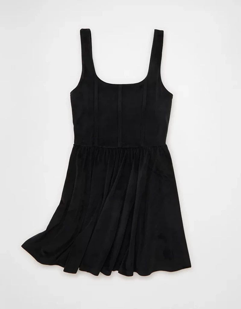 AE Velvet Corset Mini Dress