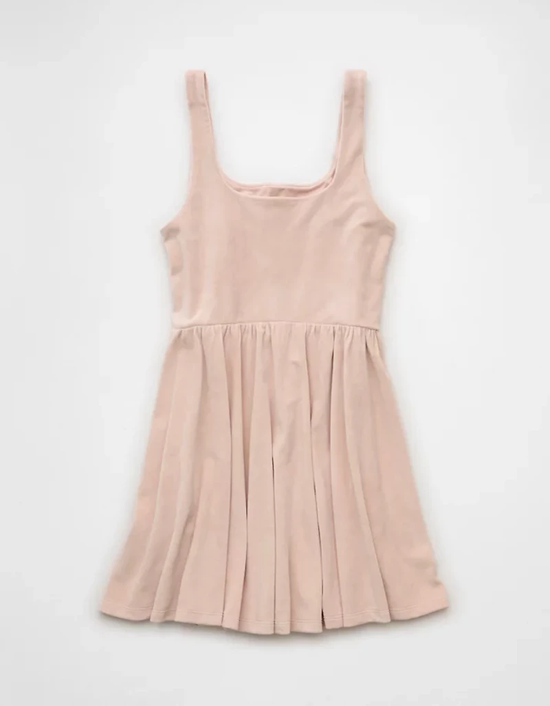 Minirobe corset en velours AE