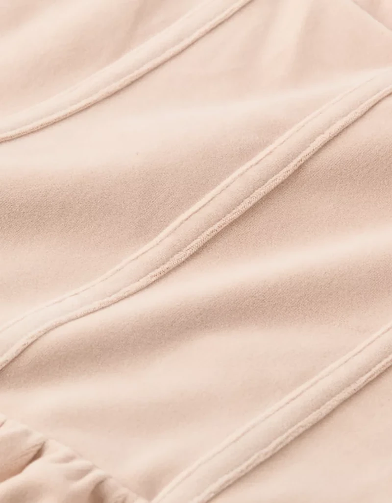 Minirobe corset en velours AE