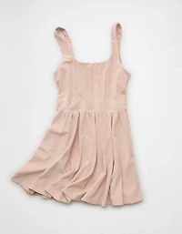 Minirobe corset en velours AE